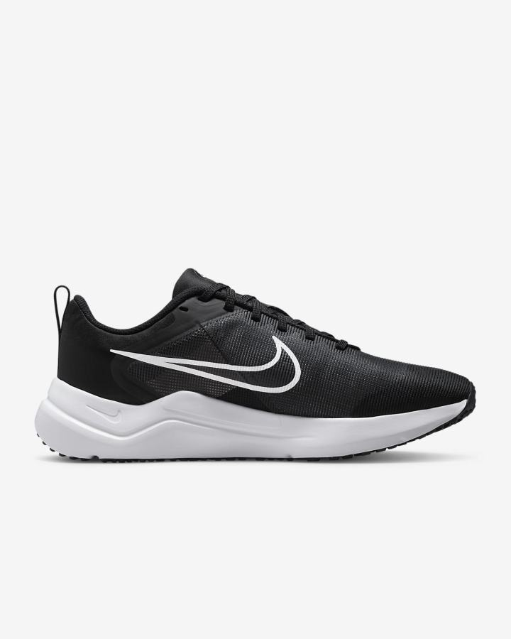 Zapatillas Running Nike Downshifter 12 Road Mujer Negras Gris Plateadas Blancas | MQZFJ-8567