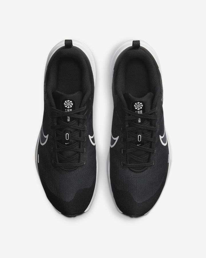 Zapatillas Running Nike Downshifter 12 Road Mujer Negras Gris Plateadas Blancas | MQZFJ-8567