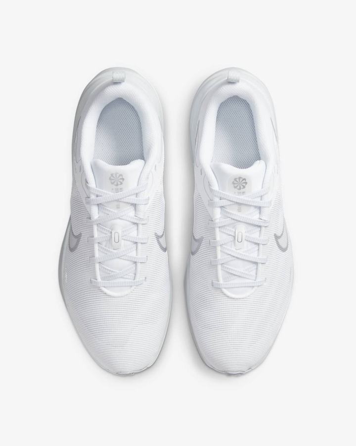 Zapatillas Running Nike Downshifter 12 Road Mujer Blancas Plateadas Metal Plateadas | NOUQF-0891