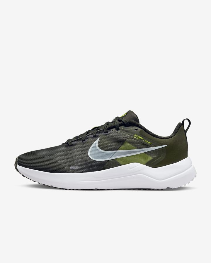 Zapatillas Running Nike Downshifter 12 Road Hombre Kaki Amarillo Azules | PLYEK-6231