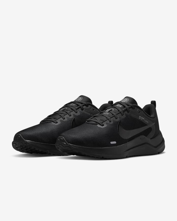 Zapatillas Running Nike Downshifter 12 Road Hombre Negras Gris Gris Oscuro | UZATY-2837