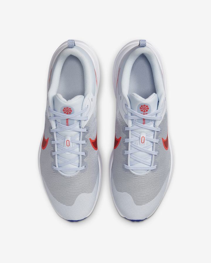 Zapatillas Running Nike Downshifter 12 Road Hombre Gris Blancas Rojas Claro | WSQFI-1294