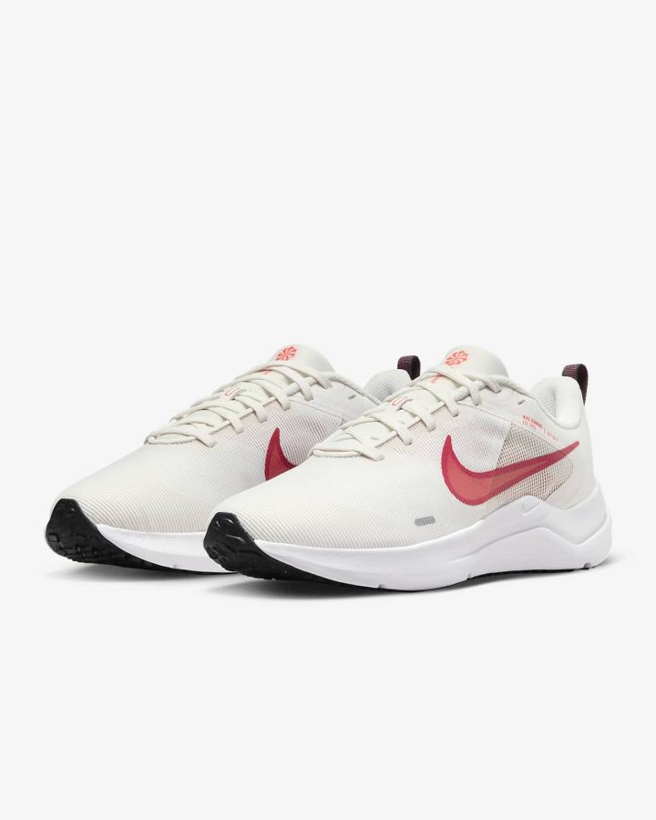 Zapatillas Running Nike Downshifter 12 Road Mujer Blancas Rojas Claro | XYAHD-8452
