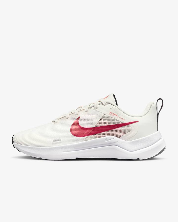 Zapatillas Running Nike Downshifter 12 Road Mujer Blancas Rojas Claro | XYAHD-8452