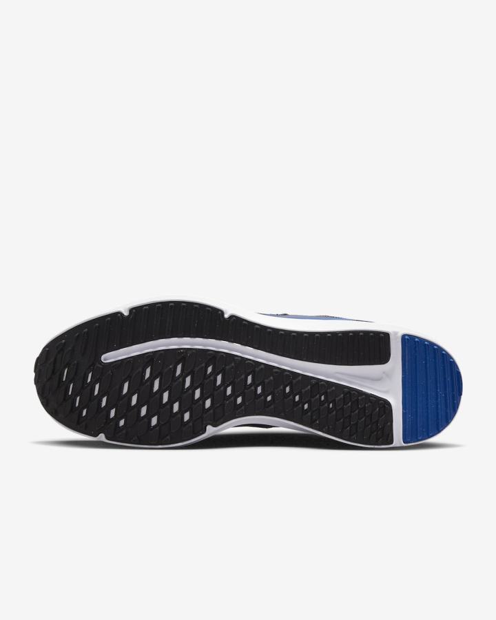 Zapatillas Running Nike Downshifter 12 Road Hombre Gris Oscuro Negras Blancas Azules | YZAHI-3406