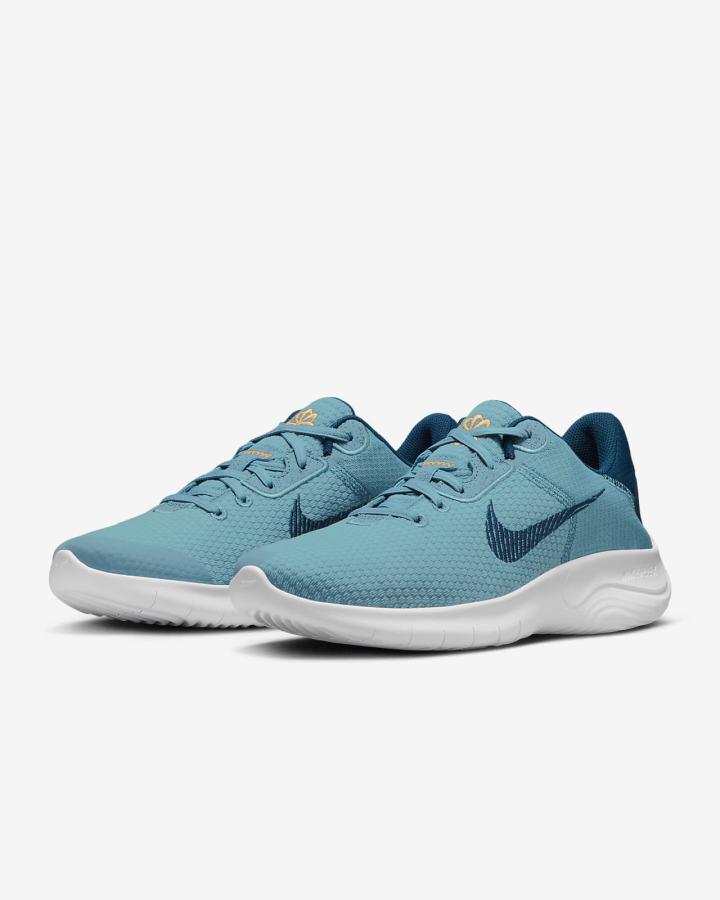 Zapatillas Running Nike Flex Experience Run 11 Next Nature Road Hombre Coral Creme Blancas Azules | JGIVW-7810