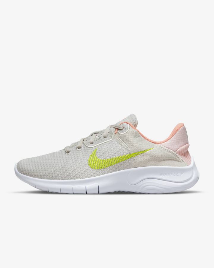 Zapatillas Running Nike Flex Experience Run 11 Next Nature Road Mujer Beige Claro Rojas Verde | NWLYD-9201