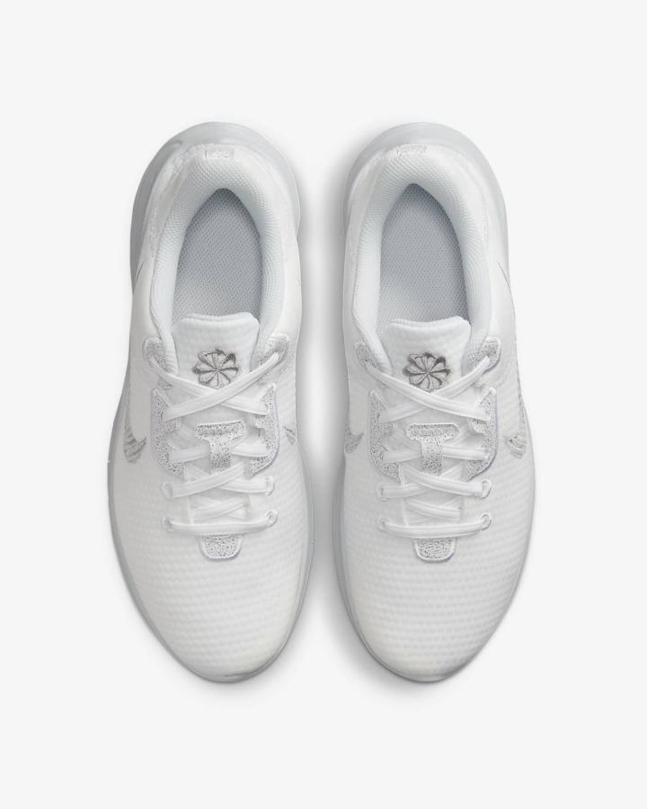 Zapatillas Running Nike Flex Experience Run 11 Next Nature Road Mujer Blancas Plateadas Metal Plateadas | QGJSU-6417