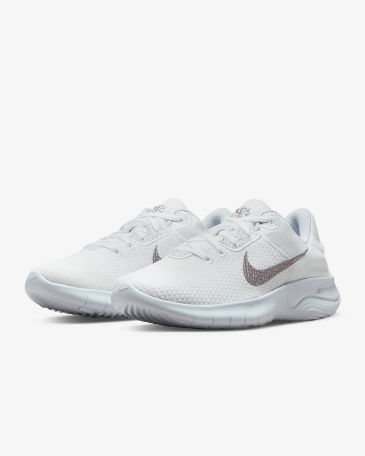 Zapatillas Running Nike Flex Experience Run 11 Next Nature Road Mujer Blancas Plateadas Metal Plateadas | SWOGU-2956