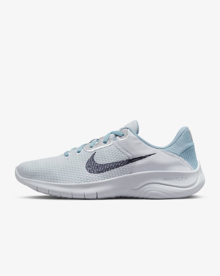 Zapatillas Running Nike Flex Experience Run 11 Next Nature Road Hombre Plateadas Azules | UAMGT-8459