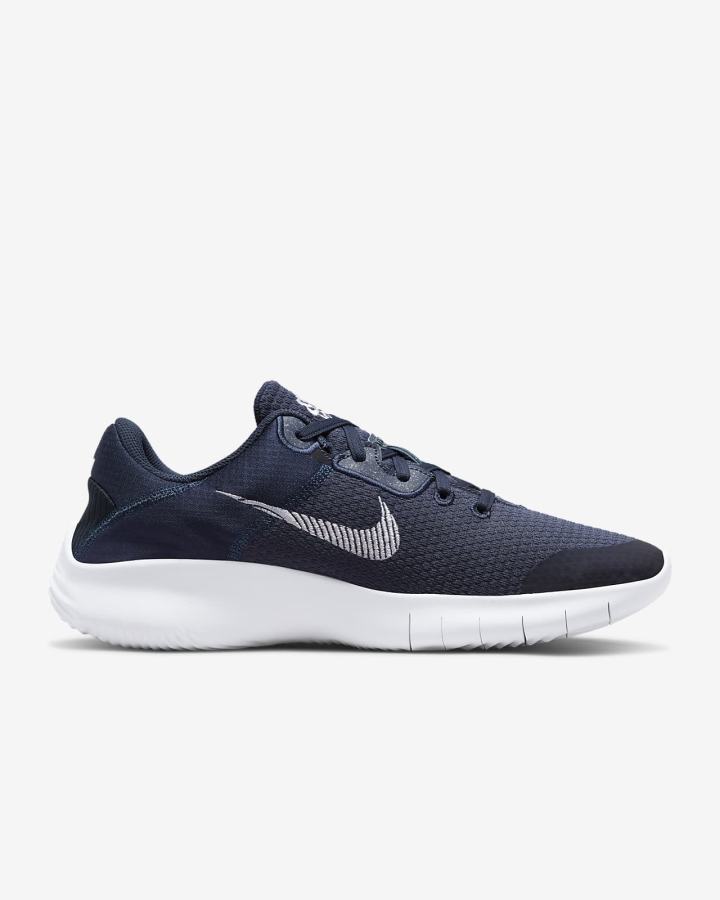 Zapatillas Running Nike Flex Experience Run 11 Next Nature Road Hombre Azul Marino Obsidian Oscuro Blancas | UDNFQ-7201
