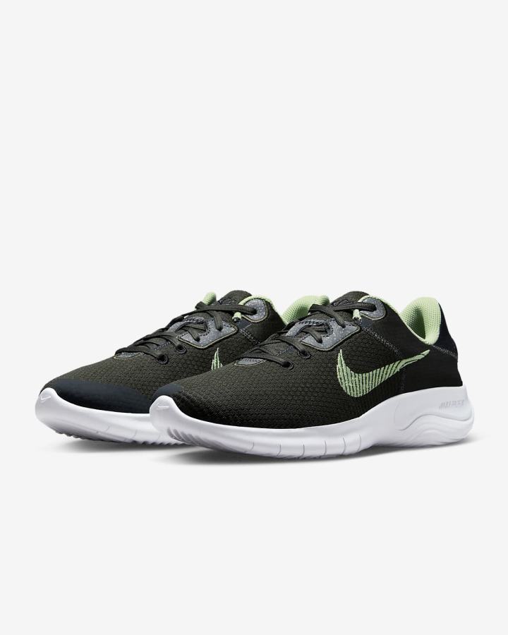 Zapatillas Running Nike Flex Experience Run 11 Next Nature Road Hombre Negras Blancas | UGTSC-7032