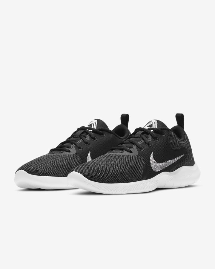 Zapatillas Running Nike Flex Experience Run 10 Road Mujer Negras Gris Oscuro Blancas | UTQHP-6702