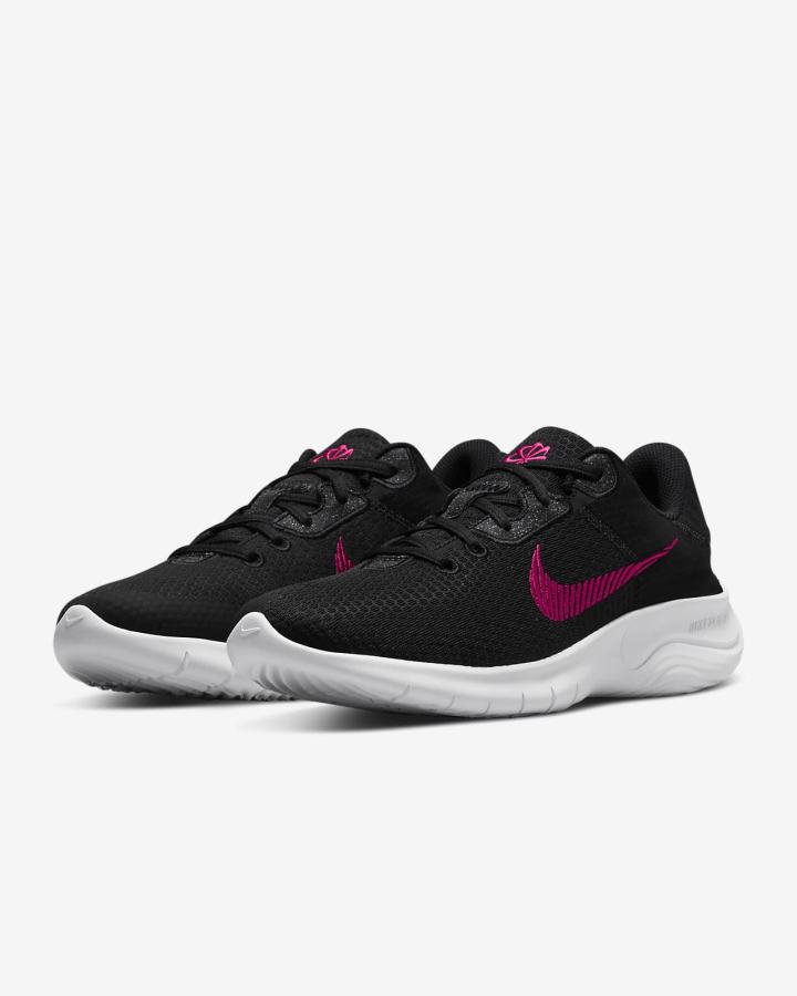 Zapatillas Running Nike Flex Experience Run 11 Next Nature Road Mujer Negras Blancas Rosas | WMCKA-3451