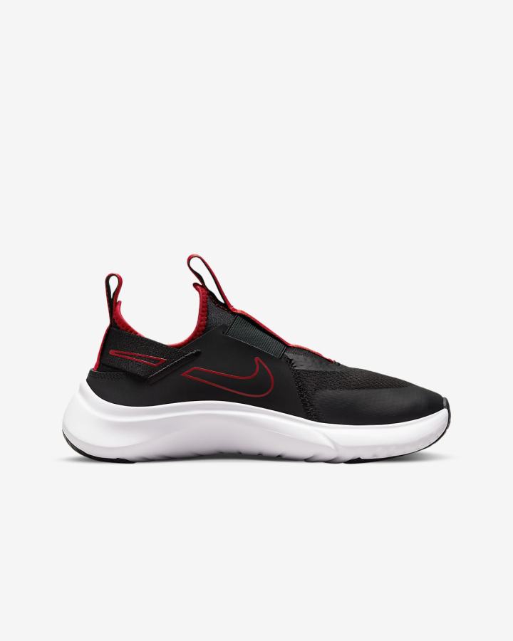 Zapatillas Running Nike Flex Plus Kids Road Niño Negras Rojas | MBGZD-2654
