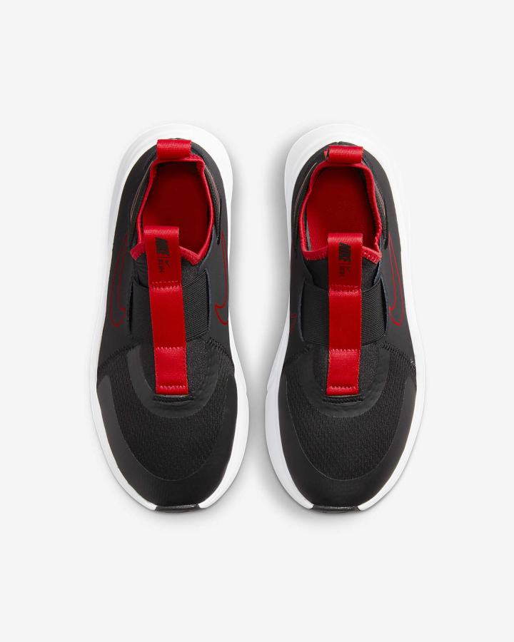 Zapatillas Running Nike Flex Plus Kids Road Niño Negras Rojas | MBGZD-2654
