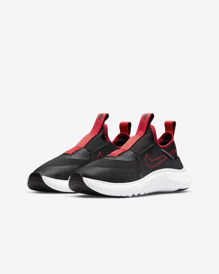 Zapatillas Running Nike Flex Plus Kids Road Niño Negras Rojas | MBGZD-2654