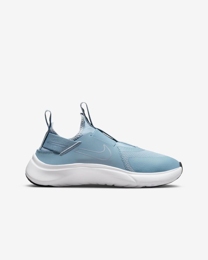Zapatillas Running Nike Flex Plus Kids Road Niño Azules Blancas | MYZQD-1452