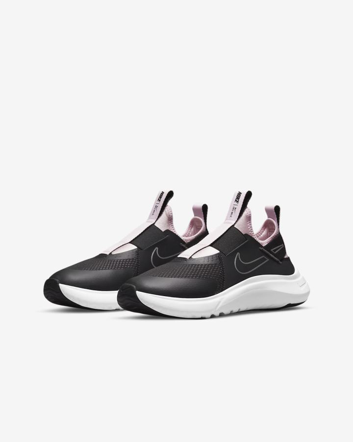 Zapatillas Running Nike Flex Plus Kids Road Niña Negras Rosas Metal Plateadas | XNBEY-6308
