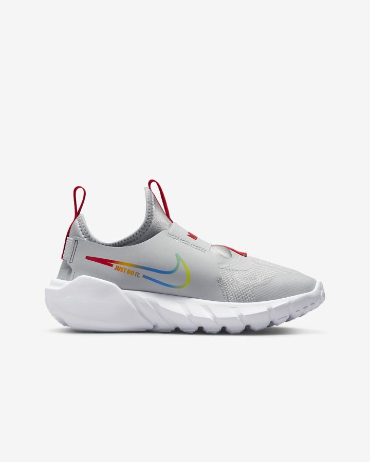 Zapatillas Running Nike Flex Runner 2 Kids Road Niño Gris Gris Claro Azules Multicolor | YNMPH-5680