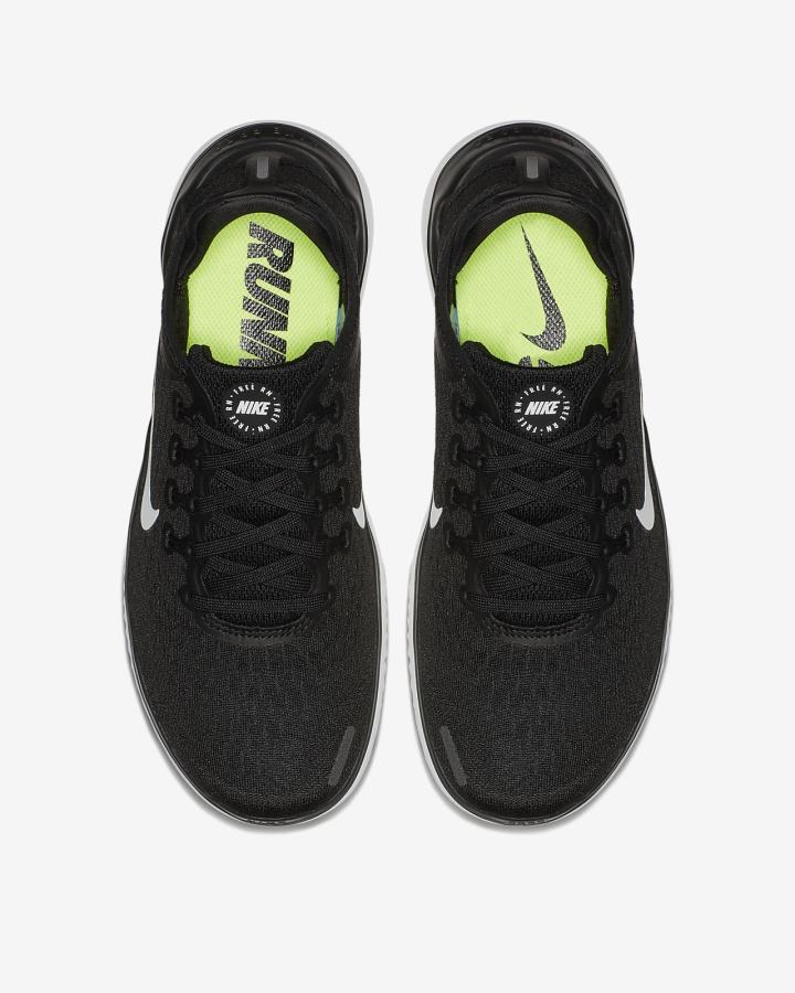 Zapatillas Running Nike Free RN 2018 Mujer Negras Blancas | DWHPF-2651