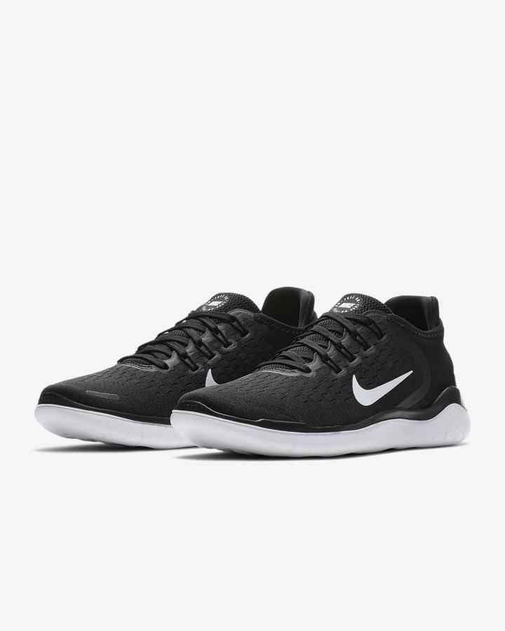 Zapatillas Running Nike Free RN 2018 Mujer Negras Blancas | DWHPF-2651