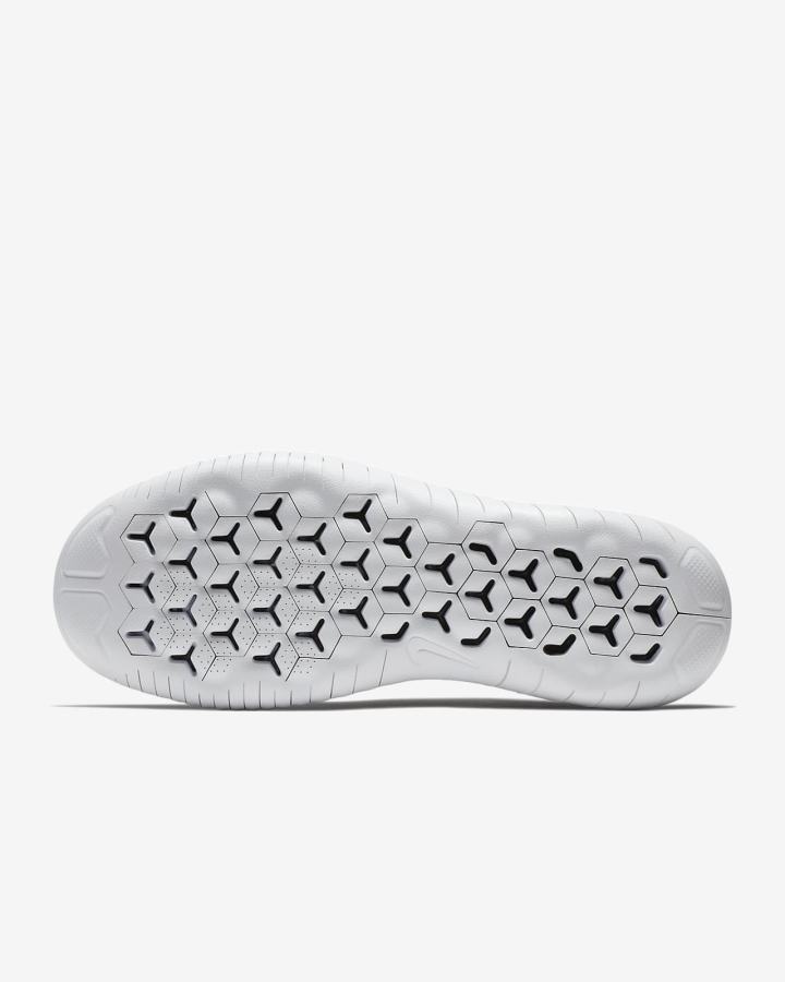 Zapatillas Running Nike Free RN Flyknit 2018 Hombre Blancas Gris Negras | RQZIE-0914