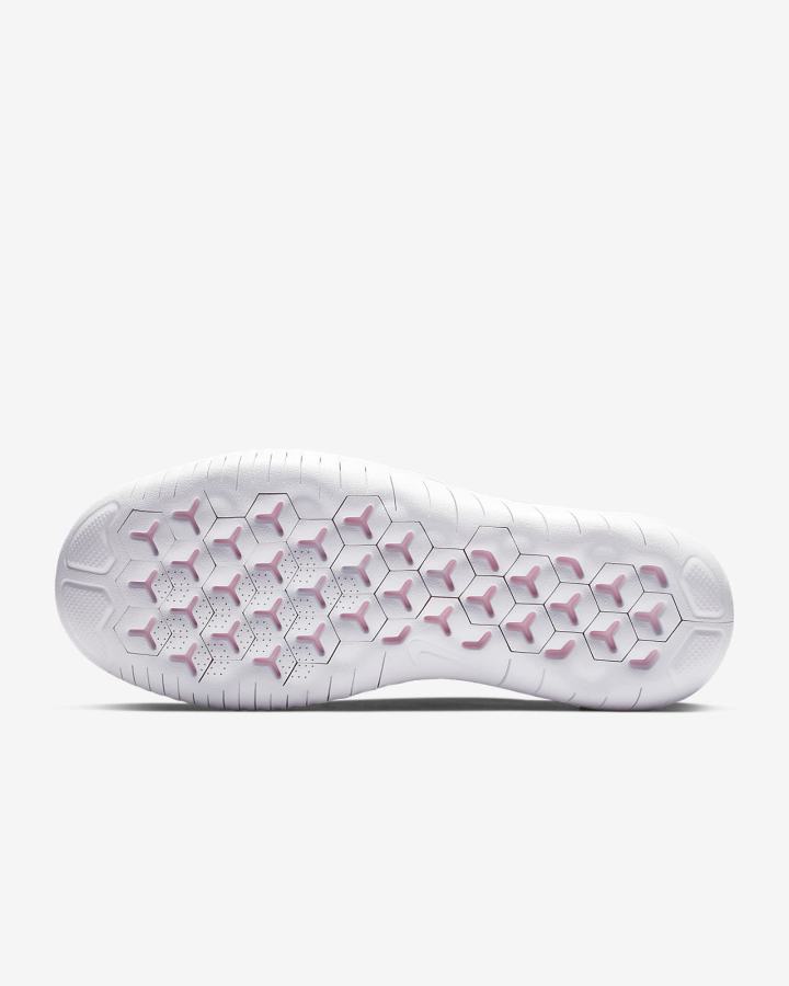 Zapatillas Running Nike Free RN Flyknit 2018 Mujer Negras Rosas Blancas | SKZFL-2735
