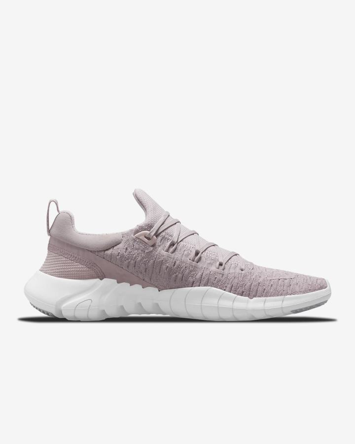 Zapatillas Running Nike Free Run 5.0 Road Mujer Plateadas Moradas Blancas | CTFQI-5016