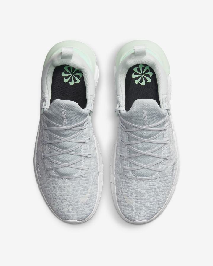 Zapatillas Running Nike Free Run 5.0 Road Mujer Plateadas Verde Verde Menta Blancas | NOALM-2549