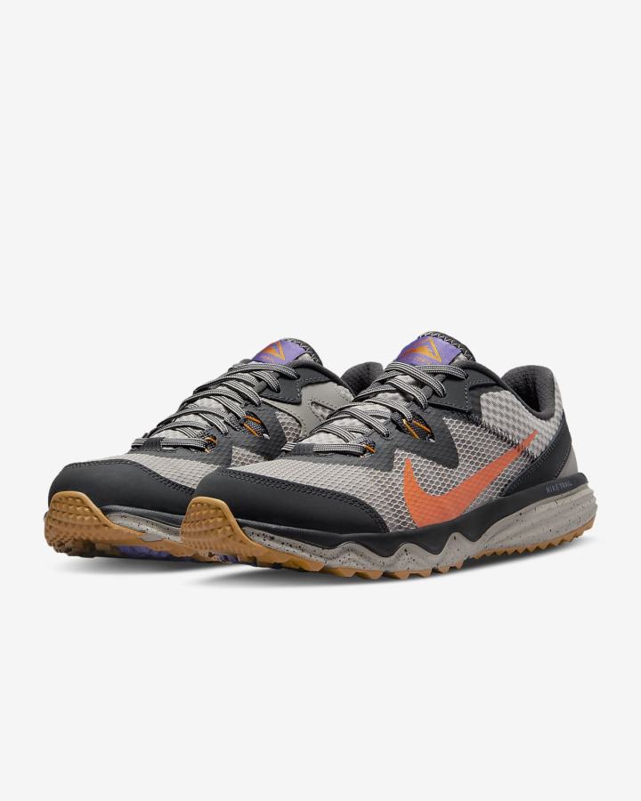 Zapatillas Running Nike Juniper Trail Trail Hombre Gris Oscuro Naranjas | QWCLI-2530