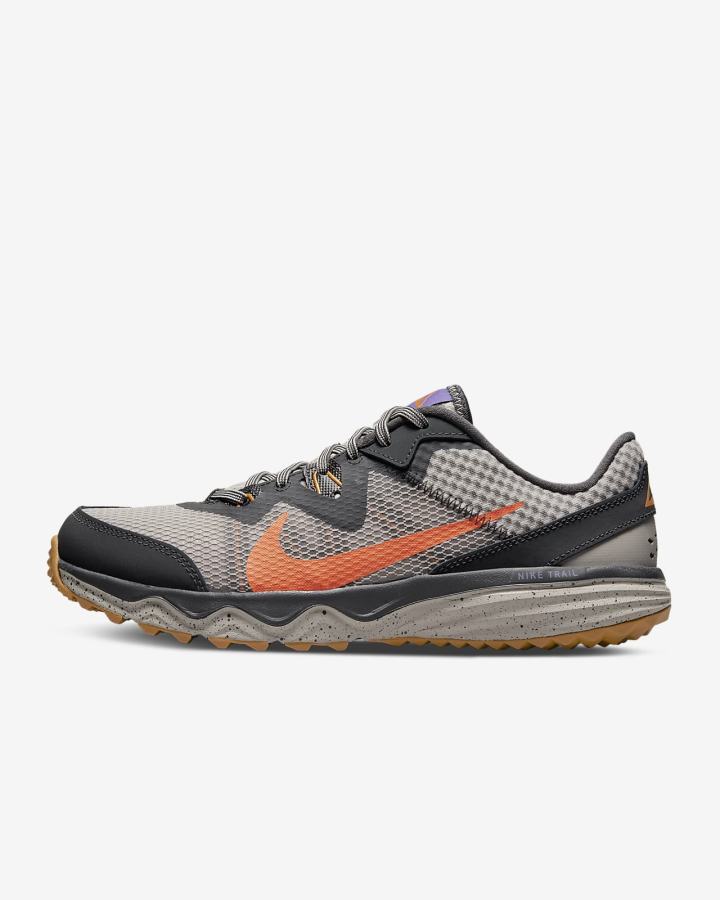 Zapatillas Running Nike Juniper Trail Trail Hombre Gris Oscuro Naranjas | QWCLI-2530