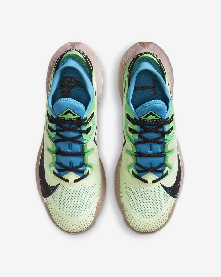 Zapatillas Running Nike Pegasus Trail 2 Trail Running Hombre Azules Verde Negras | KFJXN-9531