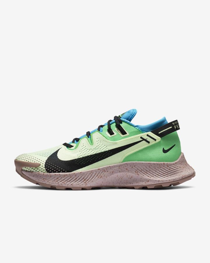 Zapatillas Running Nike Pegasus Trail 2 Trail Running Hombre Azules Verde Negras | KFJXN-9531