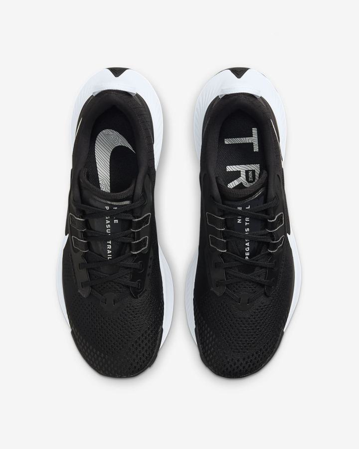 Zapatillas Running Nike Pegasus Trail 3 Trail Mujer Negras Gris Oscuro Plateadas | VQEUS-7042