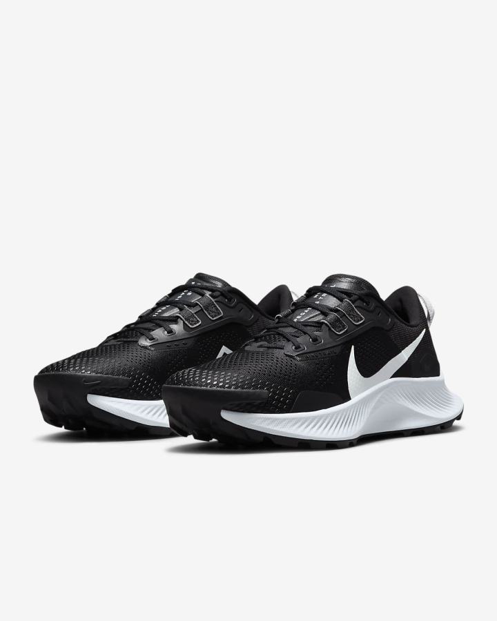 Zapatillas Running Nike Pegasus Trail 3 Trail Mujer Negras Gris Oscuro Plateadas | VQEUS-7042