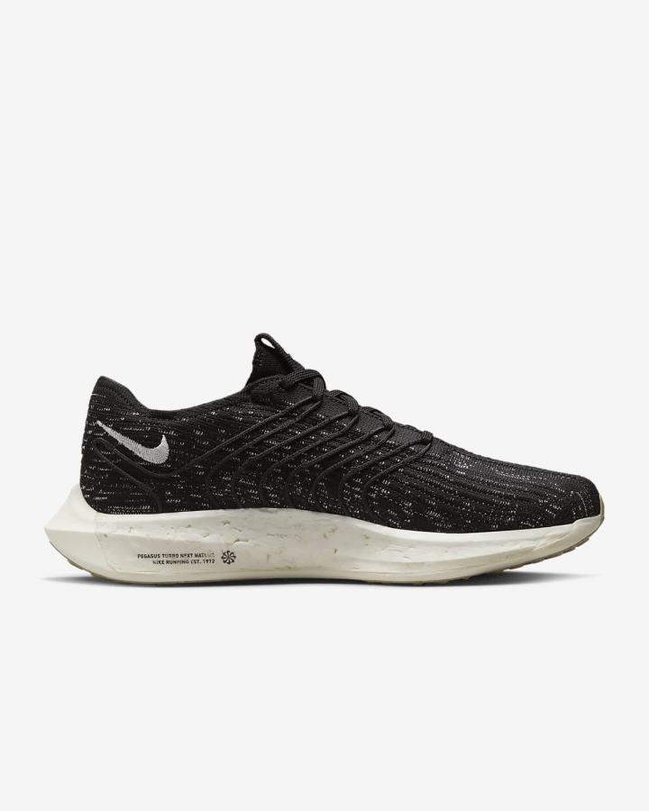 Zapatillas Running Nike Pegasus Turbo Next Nature Road Hombre Negras | AYZWD-1692