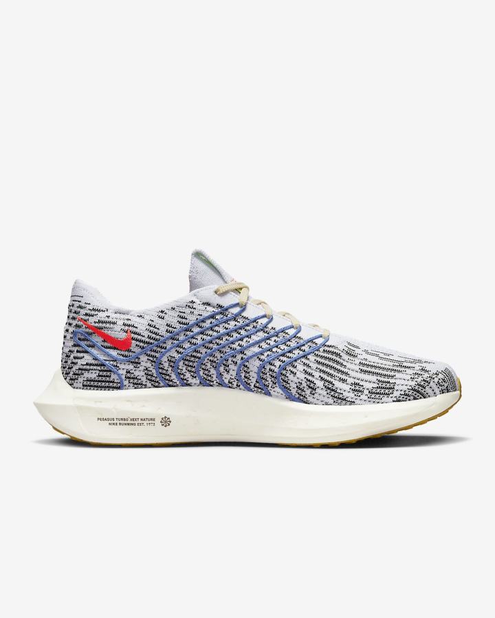 Zapatillas Running Nike Pegasus Turbo Next Nature Road Hombre Plateadas Negras Azules Rojas Claro | FCGLY-8536