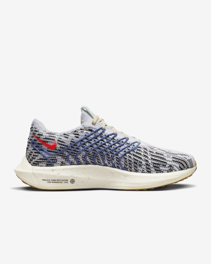 Zapatillas Running Nike Pegasus Turbo Next Nature Road Mujer Plateadas Negras Azules Rojas | RLVAY-9427