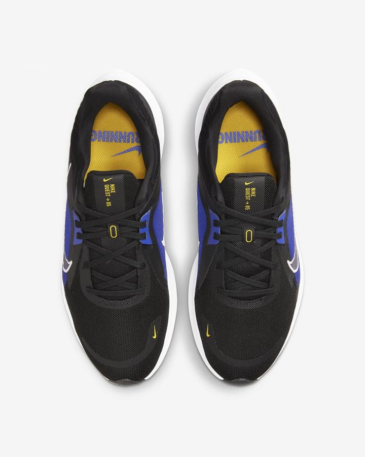 Zapatillas Running Nike Quest 5 Premium Road Mujer Negras Blancas | LMYRN-0435