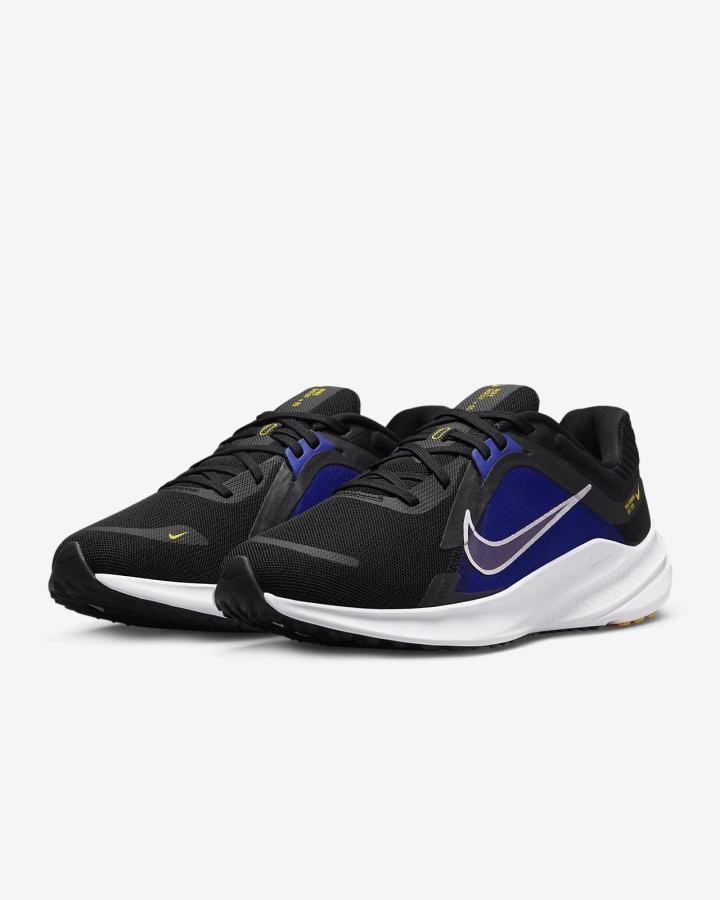 Zapatillas Running Nike Quest 5 Premium Road Mujer Negras Blancas | LMYRN-0435