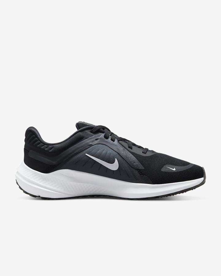 Zapatillas Running Nike Quest 5 Premium Road Mujer Negras Gris Gris Oscuro Blancas | UAYQW-1247