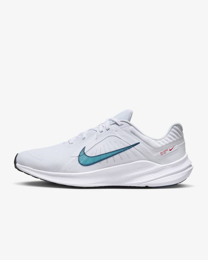 Zapatillas Running Nike Quest 5 Road Hombre Blancas Rojas Claro Negras Azules | DQXJL-6035