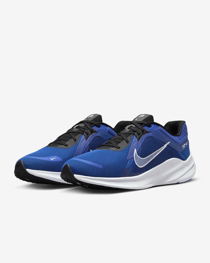 Zapatillas Running Nike Quest 5 Road Hombre Azules Azul Real Negras Blancas | LQFSH-8045