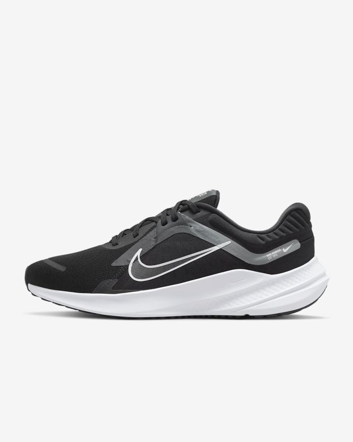 Zapatillas Running Nike Quest 5 Road Hombre Negras Gris Gris Oscuro Blancas | MEDCZ-7942