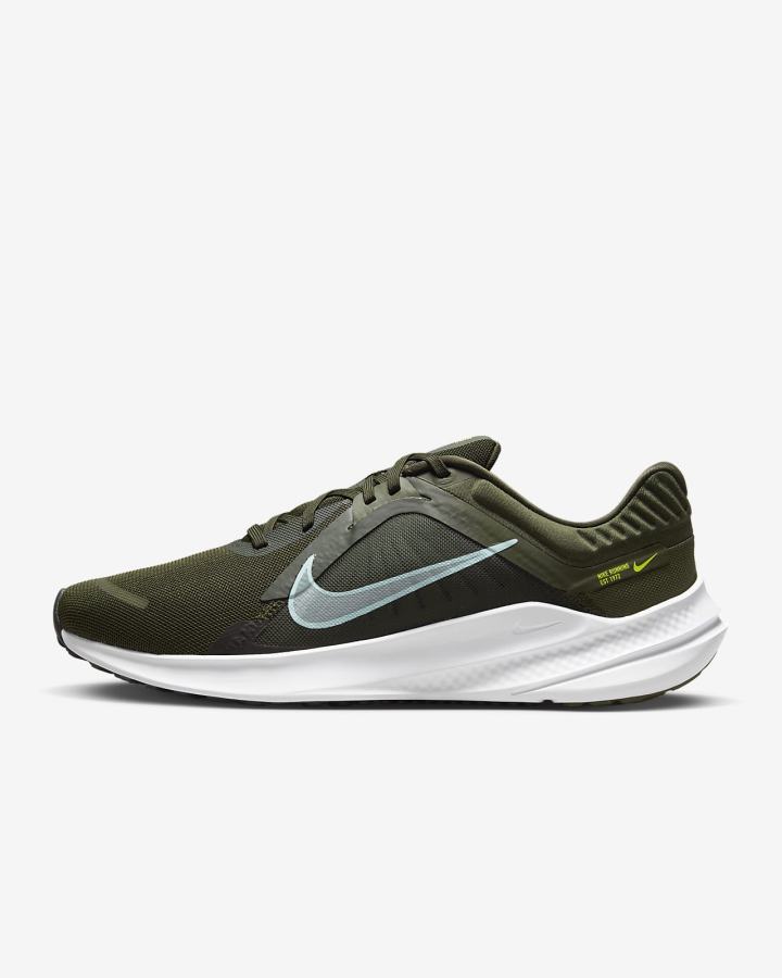 Zapatillas Running Nike Quest 5 Road Hombre Kaki Blancas Azules | UXYGL-0652