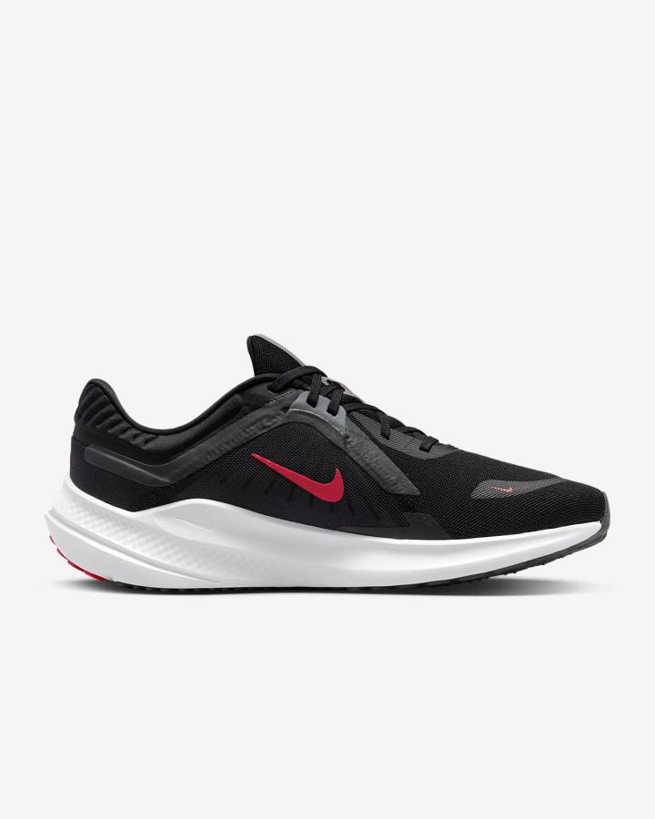 Zapatillas Running Nike Quest 5 Road Hombre Negras Gris Rojas | YZGWI-7689