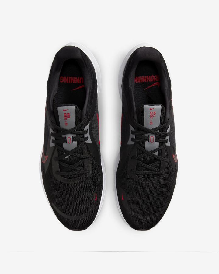 Zapatillas Running Nike Quest 5 Road Hombre Negras Gris Rojas | YZGWI-7689