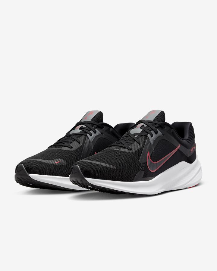 Zapatillas Running Nike Quest 5 Road Hombre Negras Gris Rojas | YZGWI-7689