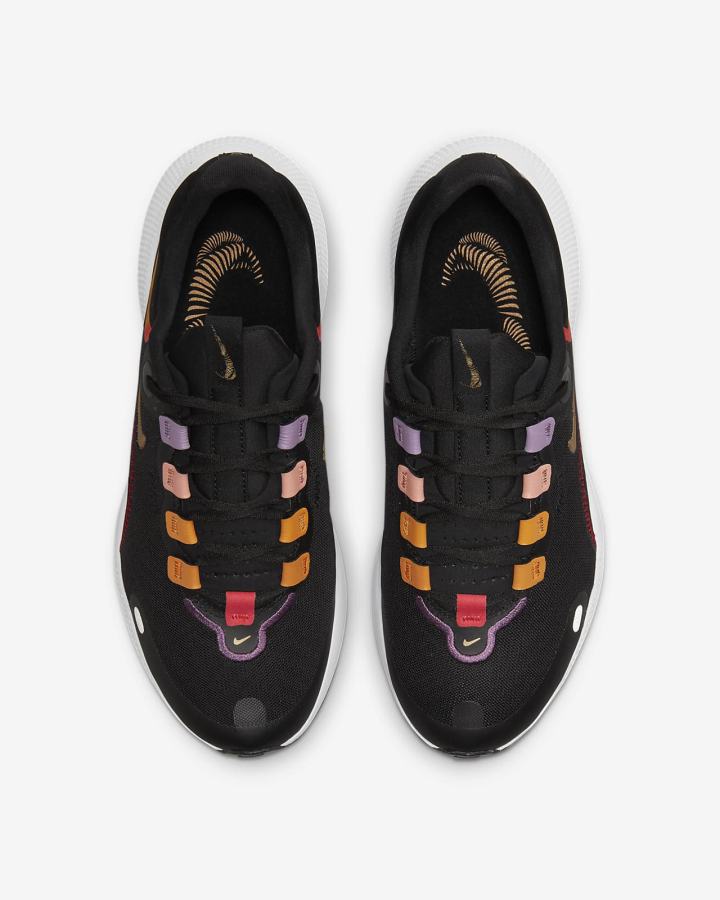 Zapatillas Running Nike React Escape Run Road Mujer Negras Rojas Naranjas Metal Doradas | TQGPV-9572